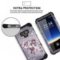 Samsung Galaxy Note 9 Case Shockproof Hard Plastic Silicone Dual Layer Purple