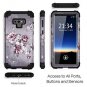 Samsung Galaxy Note 9 Case Shockproof Hard Plastic Silicone Dual Layer Purple