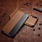 Huawei P20 Pro CaseHuiFlying Slim Vintage Leather Flip Smart Case With Smart Vie