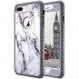 iPhone 8 Plus Case Flexible TPU Bumper Hard Cover Heavy Duty Anti Slip Marble
