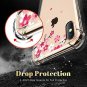 GVIEWIN Clear Case for iPhone Xs Max Flower Pattern Design Soft Flexible TPU Ul