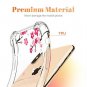 GVIEWIN Clear Case for iPhone Xs Max Flower Pattern Design Soft Flexible TPU Ul