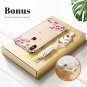 GVIEWIN Clear Case for iPhone Xs Max Flower Pattern Design Soft Flexible TPU Ul