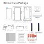 Dome Glass Galaxy S9 Screen Protector Tempered Glass Shield Full Screen Coverag