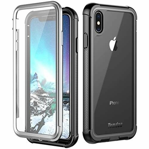 Temdan iPhone Xs Max Case, Built in Screen Protector Full Body Protect ...