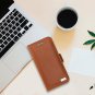 iPhone Xs Wallet Slim Case Genuine Leather Credit Card Kickstand Cover Brown New