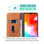 OnePlus 6T Wallet Case Premium PU Leather Card Slots Kickstand Magnetic Closure