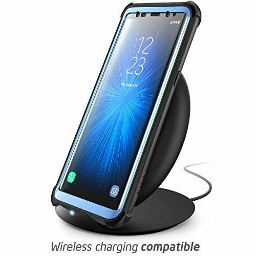 Samsung Galaxy Note 8 Case Rugged Shock Absorbing Built in Protector Black Blue