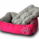 Pet Bed For Dog Cat And Puppy Warm Ultra Soft Water Resistance Indoor Pink New