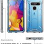 LG V40 Rugged Case BuiltinScreen Protector Poetic Revolution 360 Degree Blue