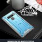LG V40 Rugged Case BuiltinScreen Protector Poetic Revolution 360 Degree Blue
