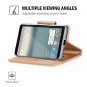 Google Pixel 2 Wallet Case Card Holder Flip Kickstand Mirror Folding Stand Pink