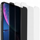 [Pack of 3] iPhone XR Screen Protectors 1 x AntiSpy Privacy 2 x Tempered Glass