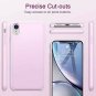 iPhone XR Soft Case Liquid Silicone Cover Perfect Grip Scratch Resistance Pink