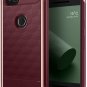 Slim Google Pixel 2 Cover Case Protective Shock Absorbing Dual Layer Burgundy