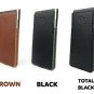 OTIS Blackberry Key2 Handmade Leather Case with Built-in Magnet (Total Black)
