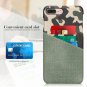 IPhone 8 Plus Case PU Leather Card Slots Slim Scratch-Resistant Shockproof Green