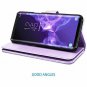 Samsung Galaxy S9 Wallet Case PU Leather Detachable Glitter Sparkle Cover Purple