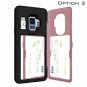 Samsung Galaxy S9 Wallet Case Dual Layer Card Slot Inner USB Type C Adapter Pink