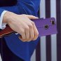 Google Pixel 2 Wallet Case Card Holder Kickstand Mirror Folding Stand Purple