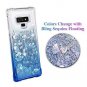 Samsung Galaxy Note 9 Case Bling TPU Quicksand Glitter Bumper Shockproof Blue