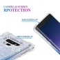 Samsung Galaxy Note 9 Case Bling TPU Quicksand Glitter Bumper Shockproof Blue