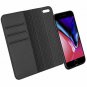 iPhone 8 Wallet Case Genuine Leather Detachable Card Slots Kickstand Black New
