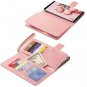 Samsung Galaxy Note 9 Case Glitter Wallet Card Holder Cash Pockets Rose Gold