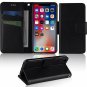 iPhone Xs wallet Case PU Leather Flip Folio Card Slots Kickstand Cover Black New
