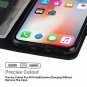 iPhone Xs wallet Case PU Leather Flip Folio Card Slots Kickstand Cover Black New