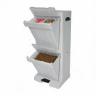 Pet Tower Food Storage For Dogs And Cats Snaplock Lid Foot Pedal Scoop Durable