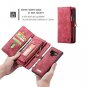Samsung Galaxy Note 9 Wallet Case Leather Detachable Magnetic Card Slots Red