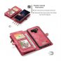 Samsung Galaxy Note 9 Wallet Case Leather Detachable Magnetic Card Slots Red