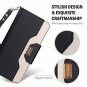 Google Pixel 2 Wallet Case Card Holder Flip Kickstand Mirror Folding Stand Black