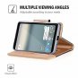 Google Pixel 2 Wallet Case Card Holder Flip Kickstand Mirror Folding Stand Black