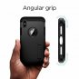 iPhone XS Armor Case TPU Shockproof Heavy Duty Dyal Layer Kickstand Matte Black