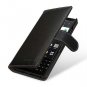 BlackBerry KEY2 Wallet Case Premium Leather Hard Shell Anti Drop Durable Black