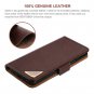 Samsung Galaxy S9 Plus Wallet Case Genuine Leather Slim Fit Magnetic Flip Brown