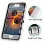 iPhone 8 Plus Case Glitter Shining Liquid Sparkle Armor Hard PC Slim Silver Grey