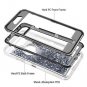 iPhone 8 Plus Case Glitter Shining Liquid Sparkle Armor Hard PC Slim Silver Grey