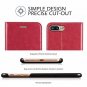 iPhone 8 Plus Wallet Case Card Slots Kickstand Leather Magnetic Closure Red NEW