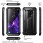 Samsung Galaxy S9 Plus Rugged Case Built In Screen Protector Shockproof Black