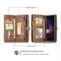 Samsung Galaxy Note 9 Case Leather Wallet Magnetic Closure Card Slots Slim Brown