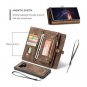 Samsung Galaxy Note 9 Case Leather Wallet Magnetic Closure Card Slots Slim Brown