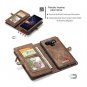 Samsung Galaxy Note 9 Case Leather Wallet Magnetic Closure Card Slots Slim Brown