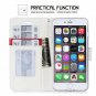 iPhone 8 Plus Wallet Case Credit Card Protector Kickstand Shockproof Slim White