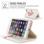 iPhone 8 Plus Wallet Case Credit Card Protector Kickstand Shockproof Slim White