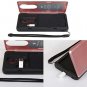 LG G7 Wallet Case Hidden Credit Holder Wrist Strap Mirror Kickdtand Teal