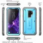 Samsung Galaxy S9 Plus Rugged Case Built In Screen Protector Shockproof Blue