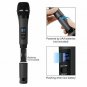Wireless Microphone,FIFINE USB Microphone,UHF Handheld Dynamic Microphone with U